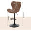 Shabbona Upholstered Adjustable Height Counter Stool with Metal Frame-1733788839