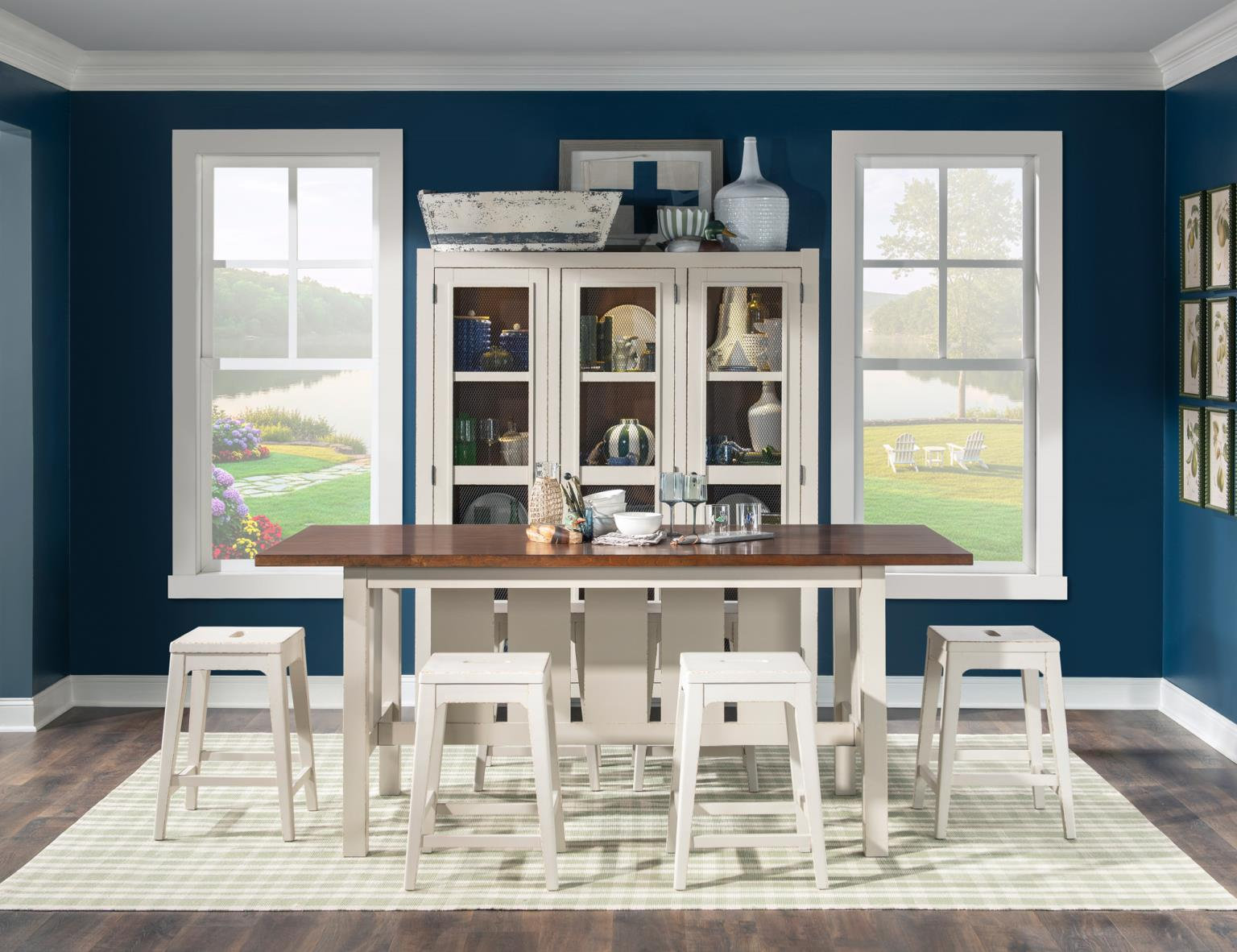 Dining Cabinet, Brown/Cream