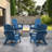 Azur Foldable Outdoor Adirondack Chair-1154420314