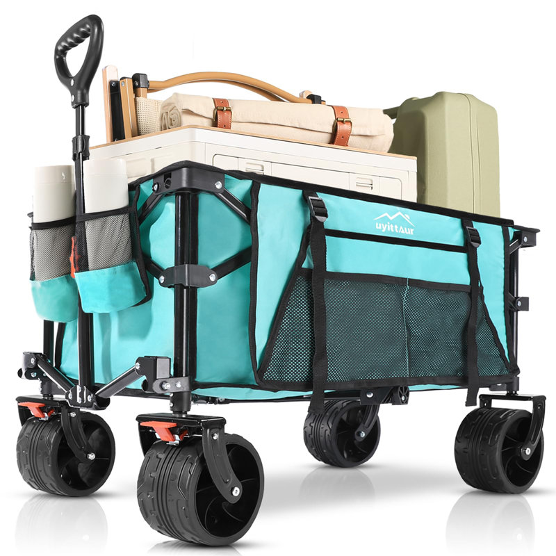 Chariot pliable 140L, Gris