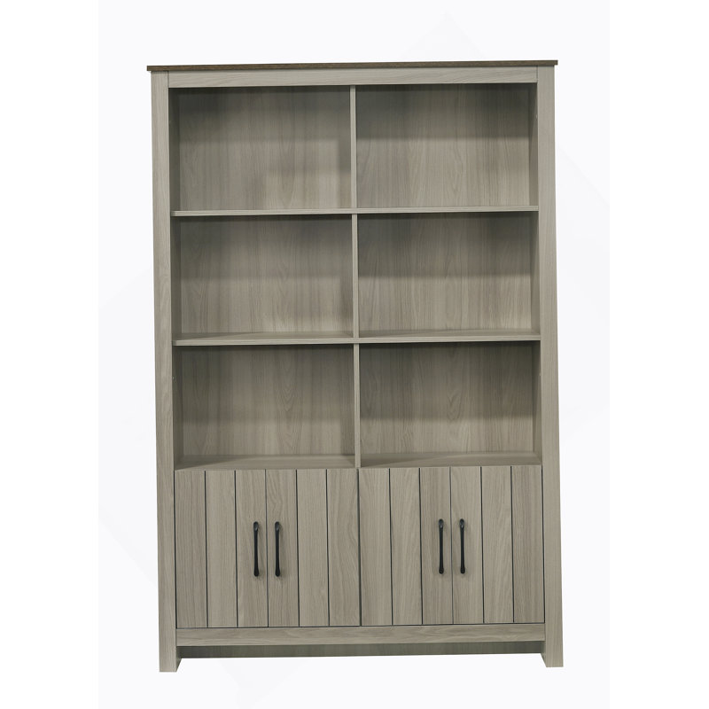 Bibliothèque en chêne gris Nyla
