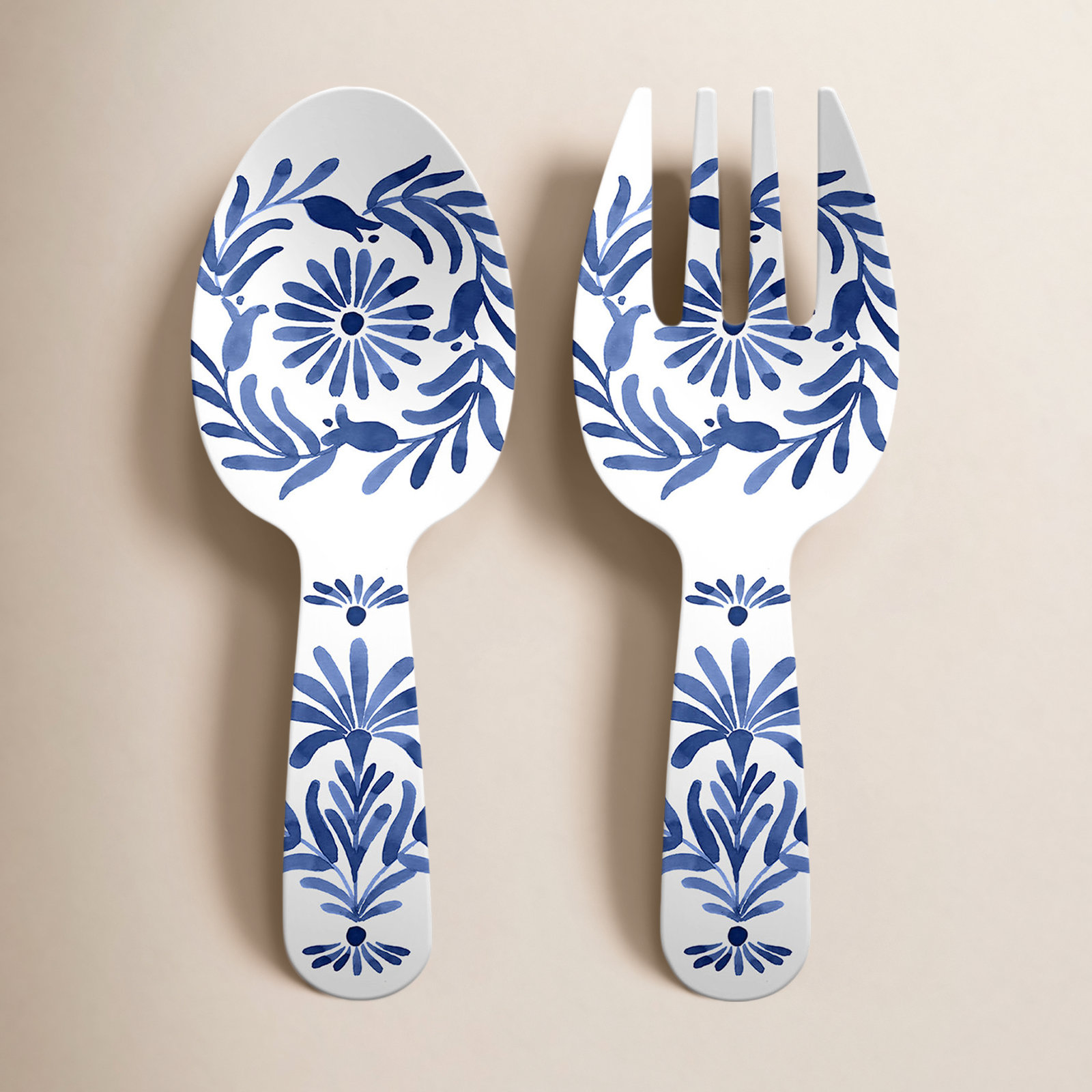 Birch Lane™ Azul Melamine Serving Utensils - Blue | Birch Lane