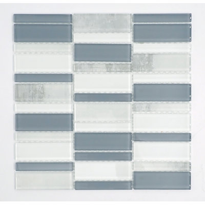 SAMPLE - La Vie Silver Glass Mosaic Tile
