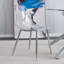 Chaises de salle à manger modernes en acrylique transparent avec pieds élégants en métal (ensemble de 4)-746949746-746949710