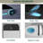 Modern Smart Toilet With Bidet Seat Builtin, Intelligent Toilet  Auto Open/Close Seat, Foot Sensor, LED Display,Night Light, Warm Water & Dryer,White-124934877