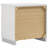 White High Gloss 2-drawer Nightstand