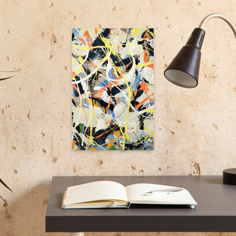 Art contemporain contemporain abstrait, H 18 po x l 12 po