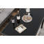 Ensemble de mobilier d'extérieur pour petit espace 7 pièces, ensemble de mobilier de jardin, coussin de siège imperméable, table en verre, peu encombrant, convient à la cour, à la terrasse ou au jardin, gris