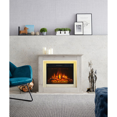 FLAMEKO Electric Fire and Surround, Freestanding Suite, Savannah