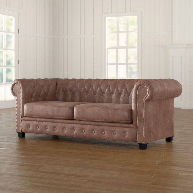 Haverly 3 Seater Chesterfield Sofa Bed, 28" H x 76 " W x 35" D
