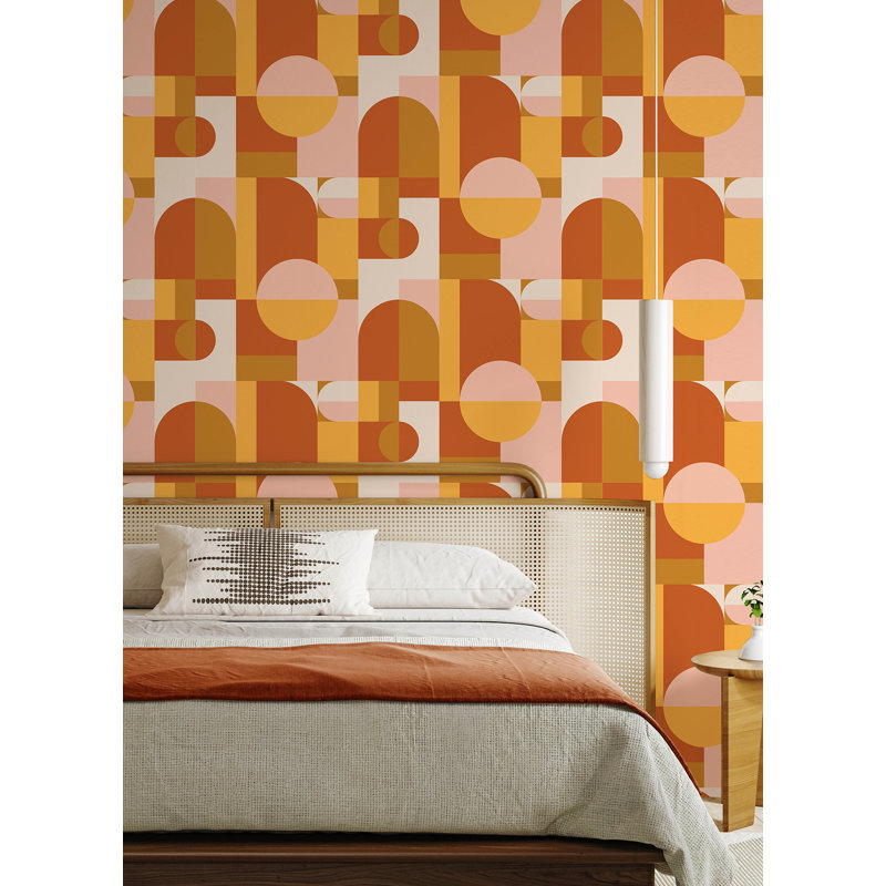 Papier peint adhésif Boxanne, Orange