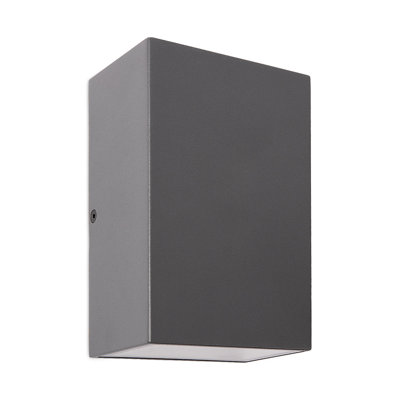 Laceyville Anthracite 16cm H Integrated LED Outdoor Flush Mount