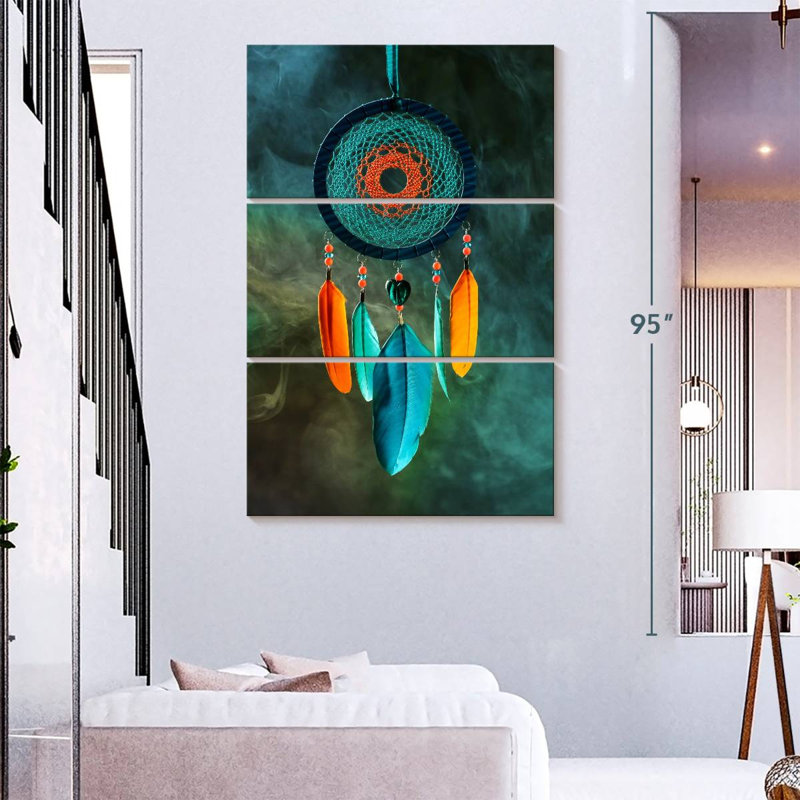 Kerner Handcrafted Dreamcatcher, 74" H x 48" W