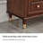 Walnut Solid Wood Accent Cabinet