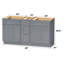 Base de meuble-lavabo double 60 po seulement-96631522