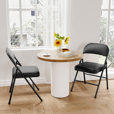 Chaises pliantes avec coussin et dossier rembourrés, chaises pliantes pour l'extérieur