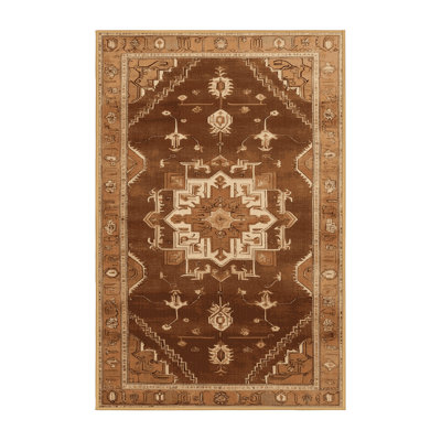 Tapis brun lavable à la machine