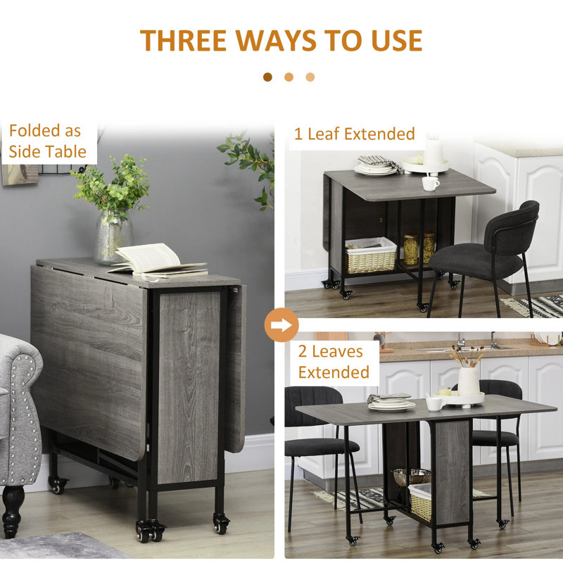 Ahniyah Metal Base Dining Table, Grey