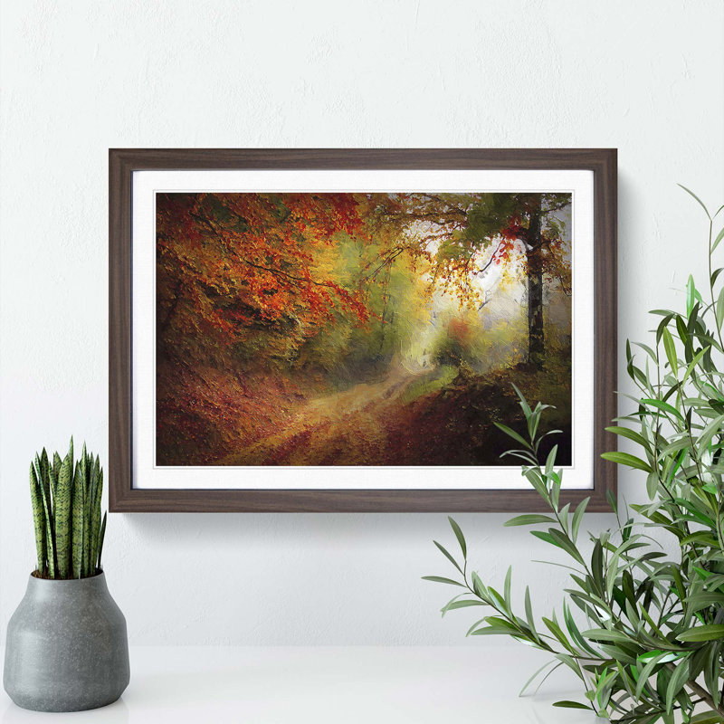 Autumn Forest - Framed Print, Walnut Framed, 45cm H x 63cm W x 2cm D