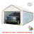 10ft X 27ft Canopy Enclosure Side wall Kit w/ Flaps, Fits 10ft 8in X 27ft frames