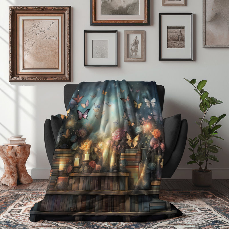 «Alien Invasion Pawtrait» - couverture en sherpa de qualité supérieure - reproduction d'art luxueuse, Jeté