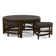 Raffles Rattan Cocktail Table with Benches