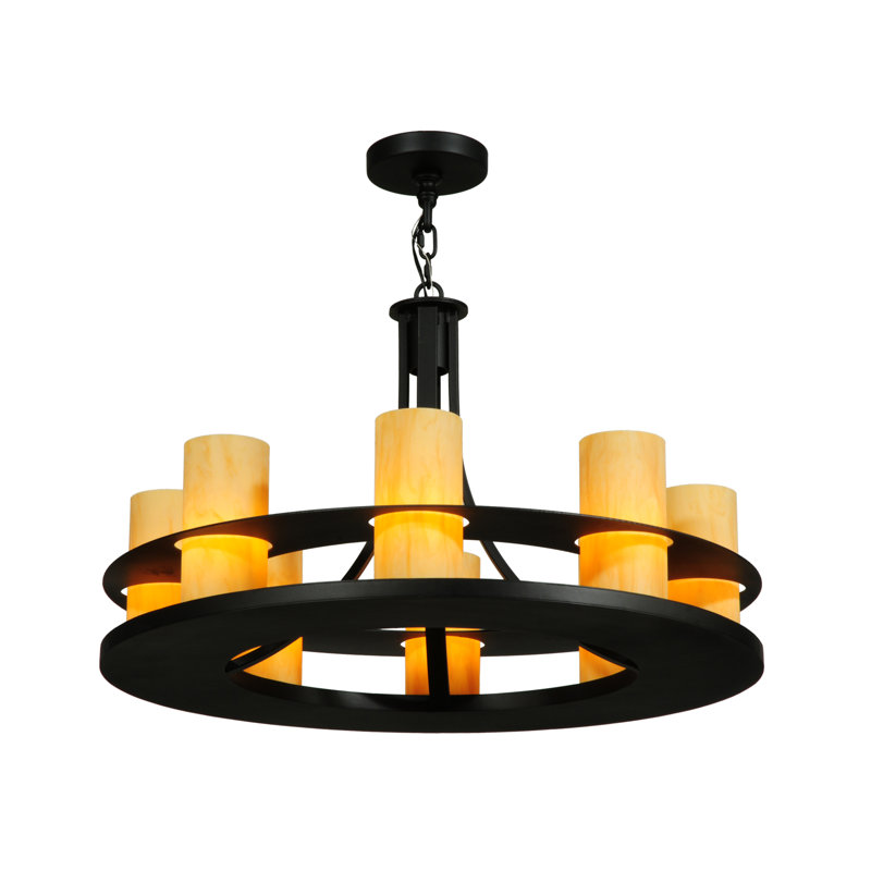 Greenbriar Oak 8 - Light Chandelier