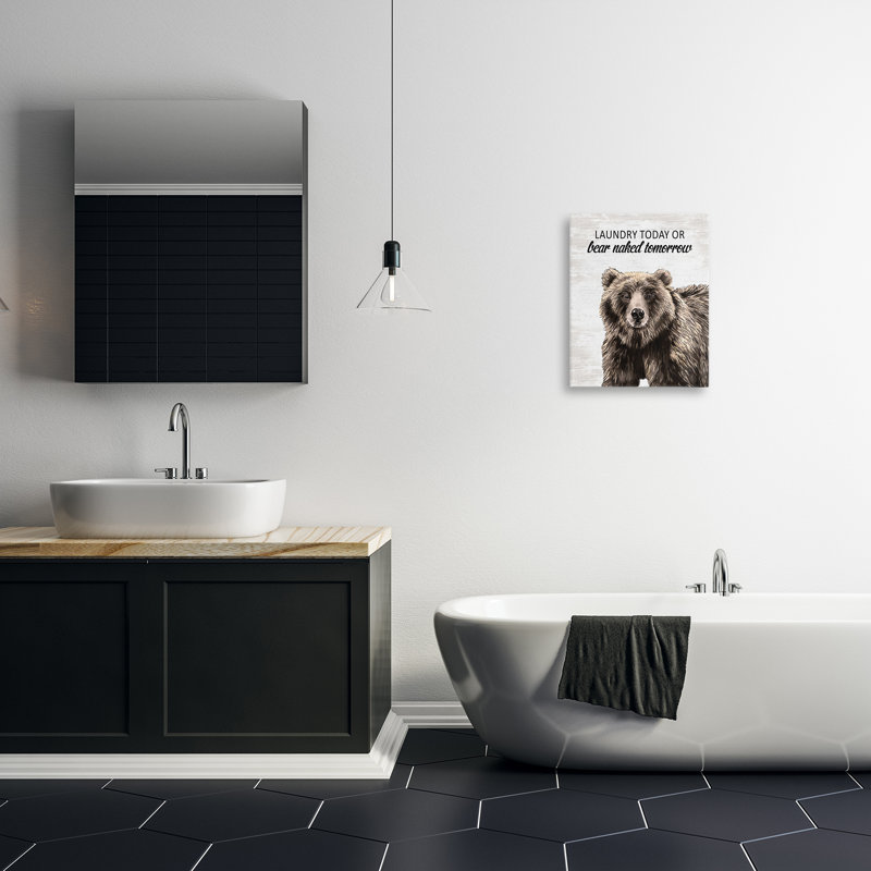 Toile de buanderie ours nue, demain, H 20 po x l 16 po