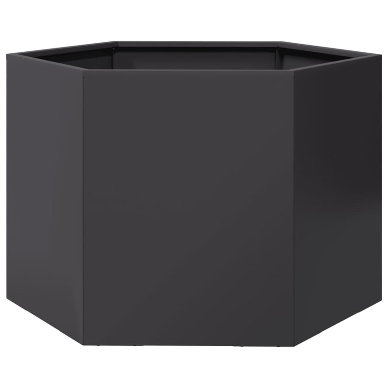 Planter Box, 45cm H x 69cm W x 60cm D, Black