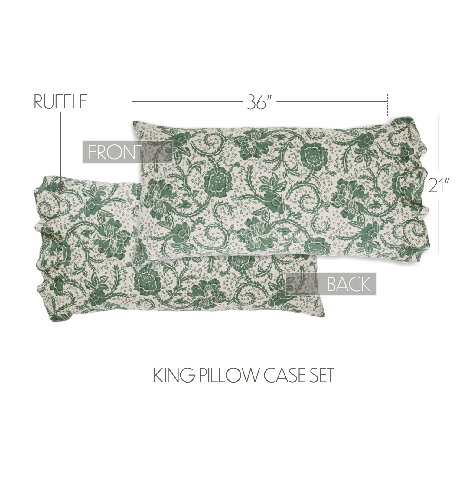 Cowlington Cotton Pillowcase, King