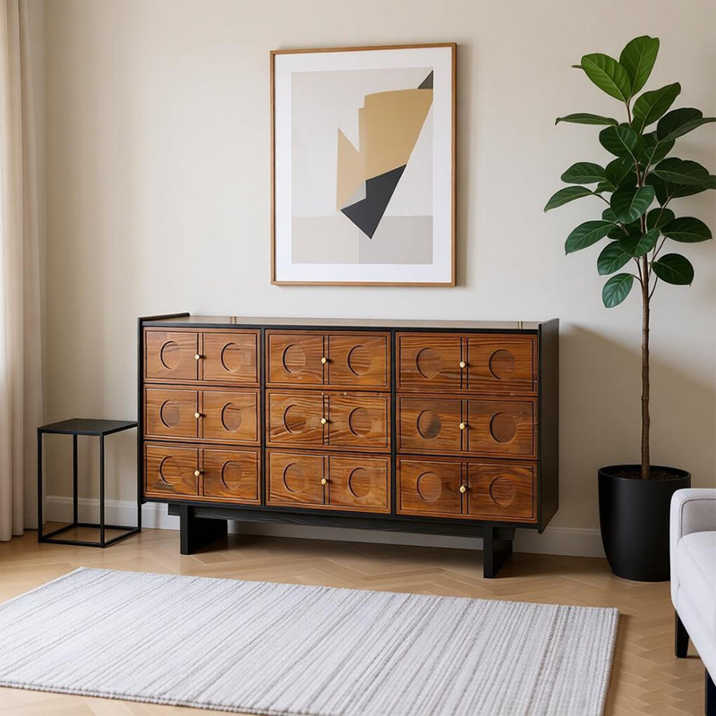 Armoire de rangement rétro de style français, H 33,86 po x l 55,11 po x P 15,75 po
