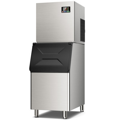 Commercial Ice Maker Machine 600 Lbs/24h, 400 Lbs Large Storage Air-cooled Commercial Ice Machine | Fridge.com
