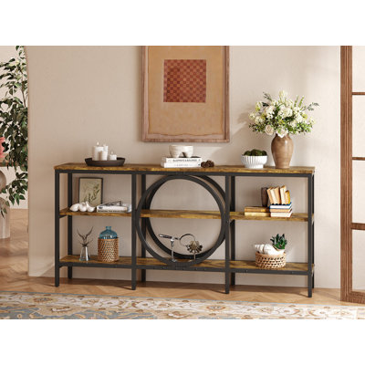 66"Console Table Industrial  Long Sofa Table