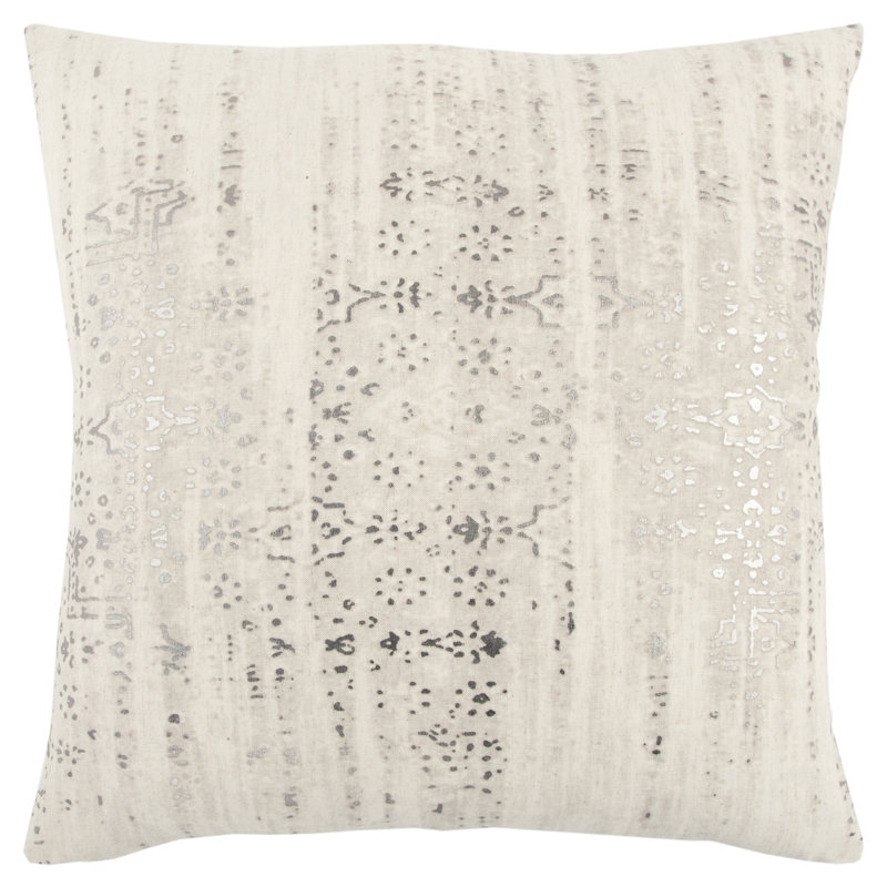 Decorative Cotton Throw Pillow, Gray