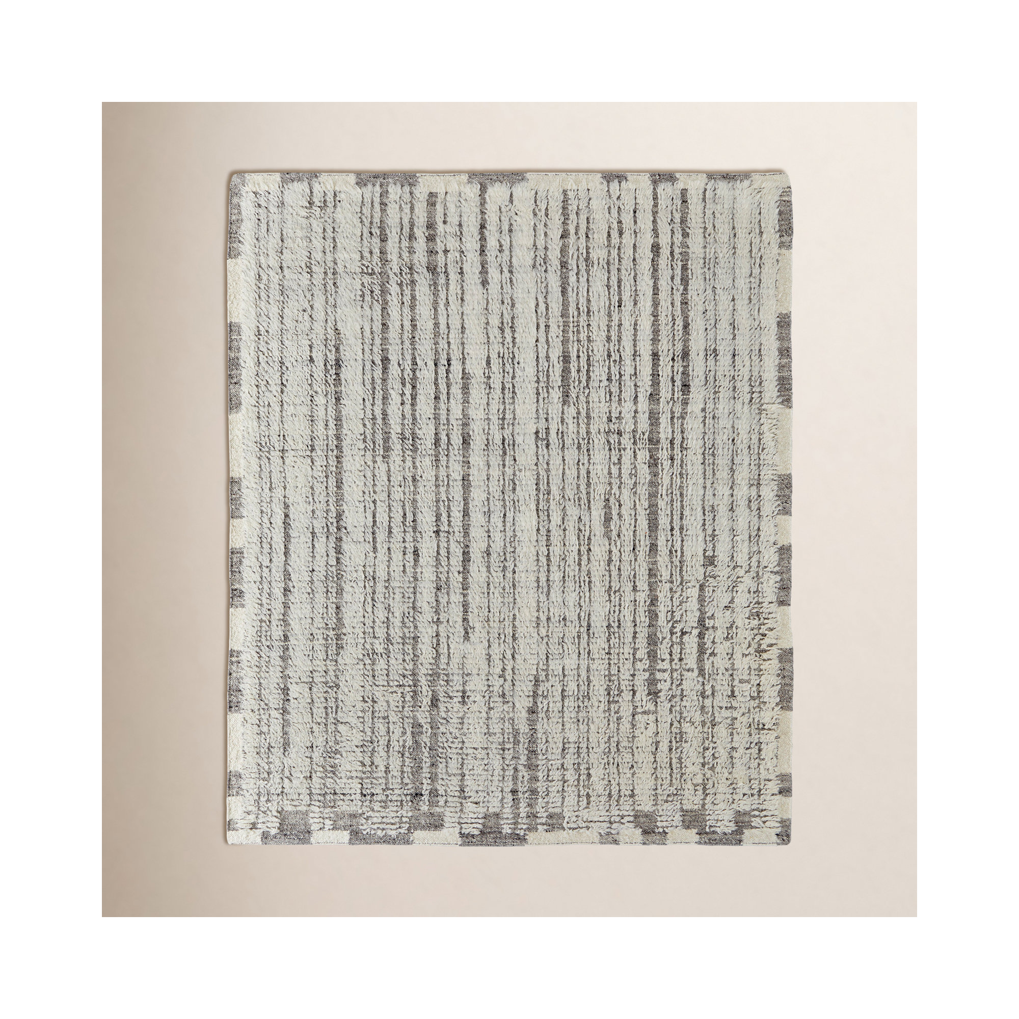 Jalaycia Handmade Wool Rug, Rectangle 3'6" x 5'6"