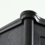 Armoire haute avec portes doubles en verre