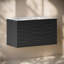 Meuble-lavabo mural Cascade 36 po en chêne vert avec comptoir à 3 trous noir-111405848-111405850