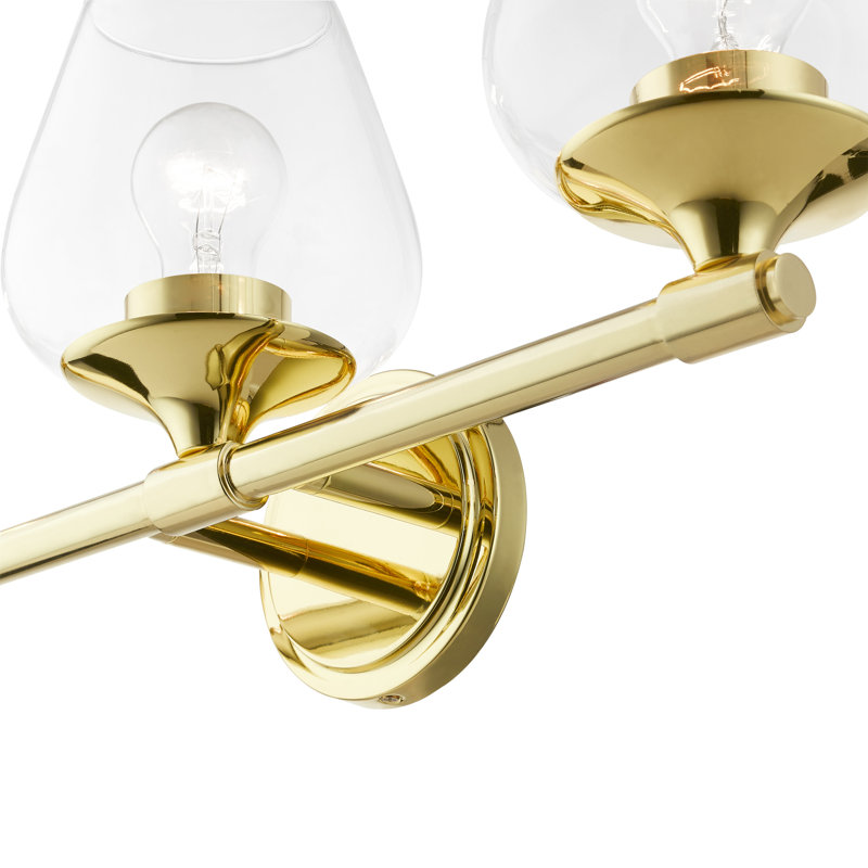 Sylmar 3 - Light Dimmable Vanity Light, Polished Brass