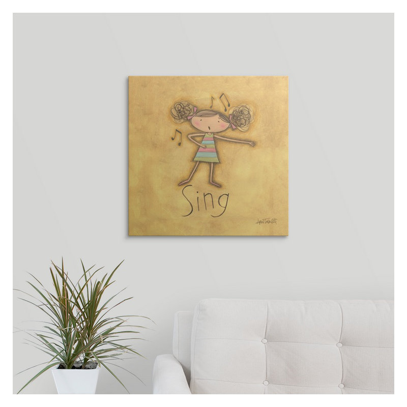 «Sing» Shavano, reproduction d'art, H 35 po x l 35 po x P 1,5 po, Toile