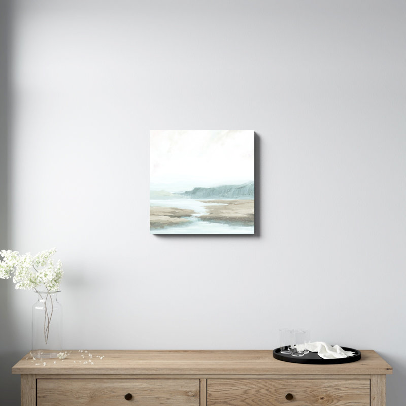 Paysage abstrait - reproduction d'art sur toile, H 20 po x l 20 po