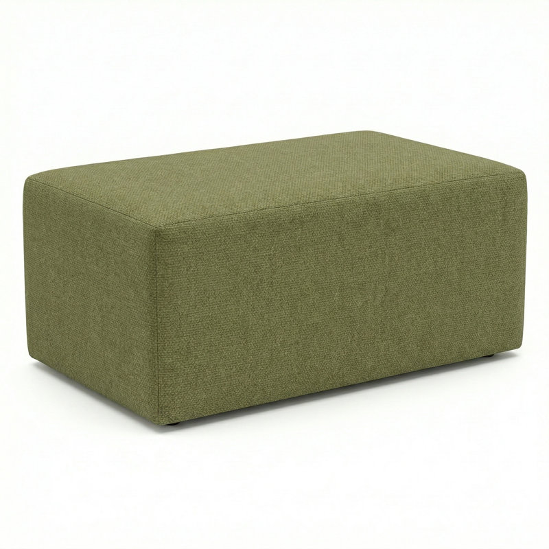 Berlin Gardens Lilly Hive 18X30x13 Rectangle Pouf, Green