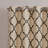 Saratoga Fretwork Print Grommet Top Single 50x95" Window Curtain Panel-1477263148-1477263151