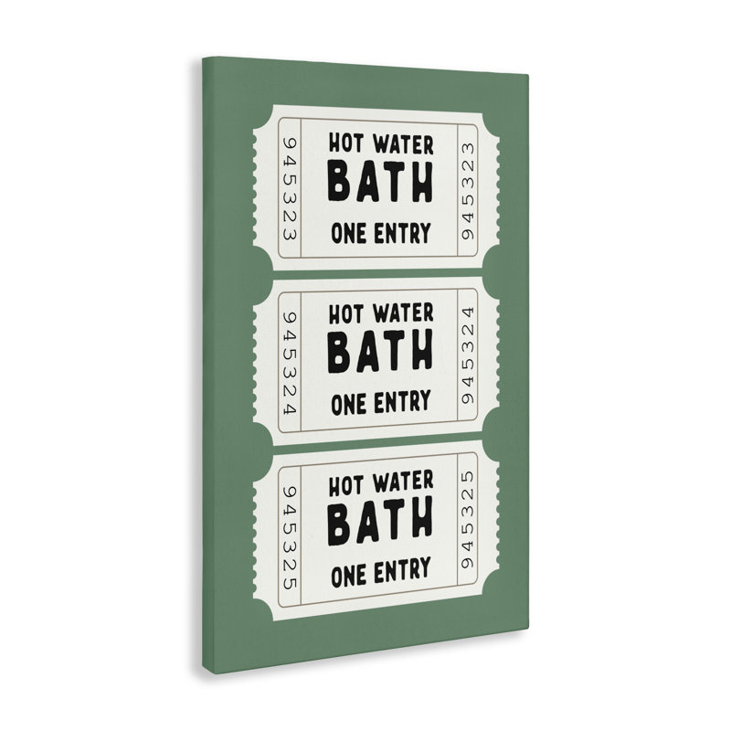Toile de billets de bain d'eau chaude, design par lettré et doublé, H 24 po x l 16 po