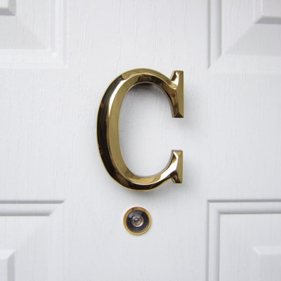 Heurtoir de porte lettre monogramme