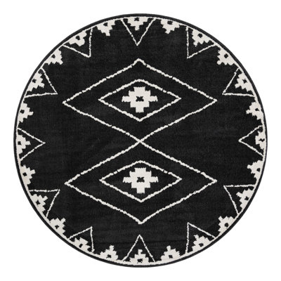 Latitude Run® Vefsna Nikolis Rug Black
