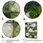 Carreaux floraux verts botaniques IV - Décoration murale abstraite en carreaux-488731403-522504244