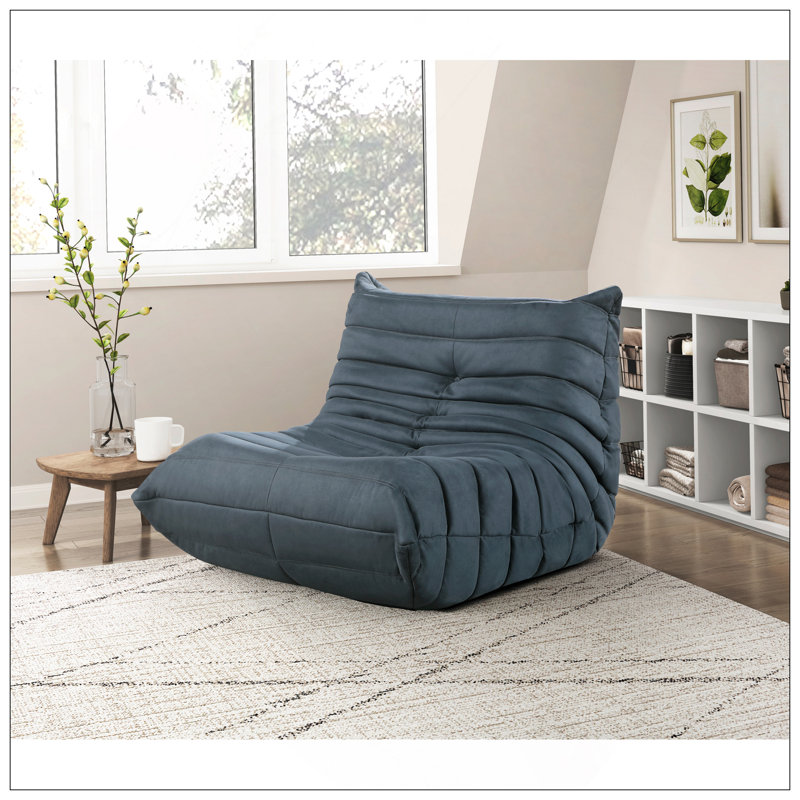 Comfy Button-Tufted Finnegan Chair For Living Room, Enhancing Style And Comfort, Charcoal