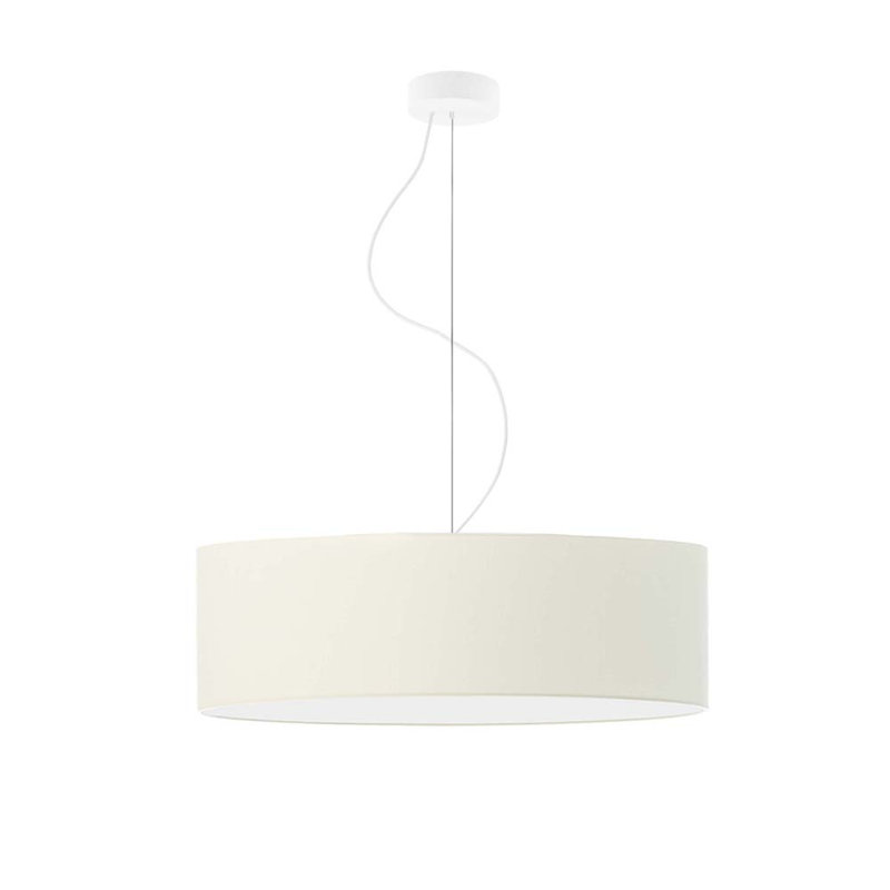 Aubryella 4 - Light Drum Pendant, Ecru, White