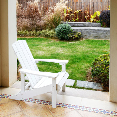 Younts Outdoor HIPS Plastic Adirondack Chair Modern Patio by Beachcrest Home