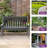 Aunye 2 person HDPE Outdoor Bench-639632723